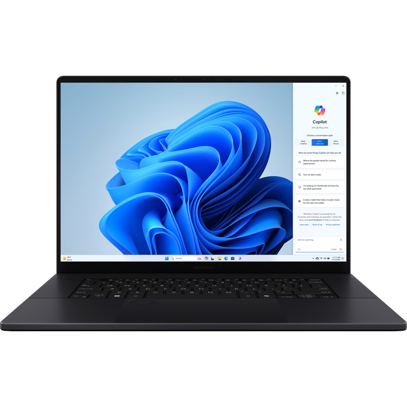 Ноутбук Asus ProArt P16 H7606WI-ME146X Ryzen AI 9 HX 370 64Gb SSD2Tb NVIDIA GeForce RTX4070 8Gb 16" OLED Touch 4K (3840x2400) Windows 11 Pro black WiFi BT Cam (90NB1421-M00AM0)