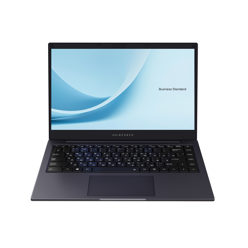 Ноутбук/ Maibenben B114A 14"(1920x1080 (матовый) IPS)/AMD Ryzen 5 Pro 4650U(2.1Ghz)/8192Mb/512PCISSDGb/Int:UMA AMD Graphics/Cam/BT/WiFi/38WHr/war 1y/1.45kg/Dark Blue/Win11Pro
