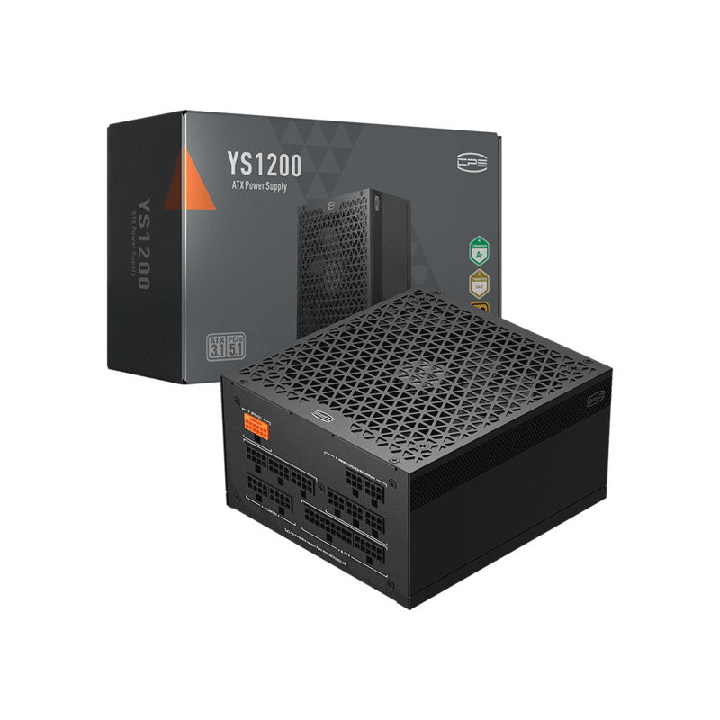 Блок питания ПК/ PCCooler, 1200W 80+ Gold (ATX, 3.1, , Full modular, 1x24(20+4)pin 610mm, 2xCPU 8(4+4)pin 700mm,  2xPCIe*2 8(6+2)pin 750mm, 1x12V(2x6) 12+4pin 500mm, 2xSATA*3+MOLEX4pin*1 450+120+120+150mm , Active, 135x135mm, 160x150x86mm, APFC, OVP,UVP,O