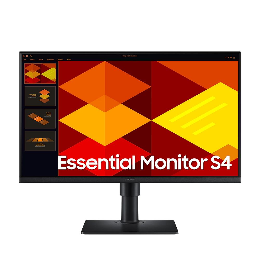 Монитор 23.8" SAMSUNG S24D400GAI Black (IPS, 1920x1080, HDMI+HDMI+DP, USB Hub, 5 ms, 178°/178°, 250 cd/m, 1000:1, 100Hz, Pivot)
