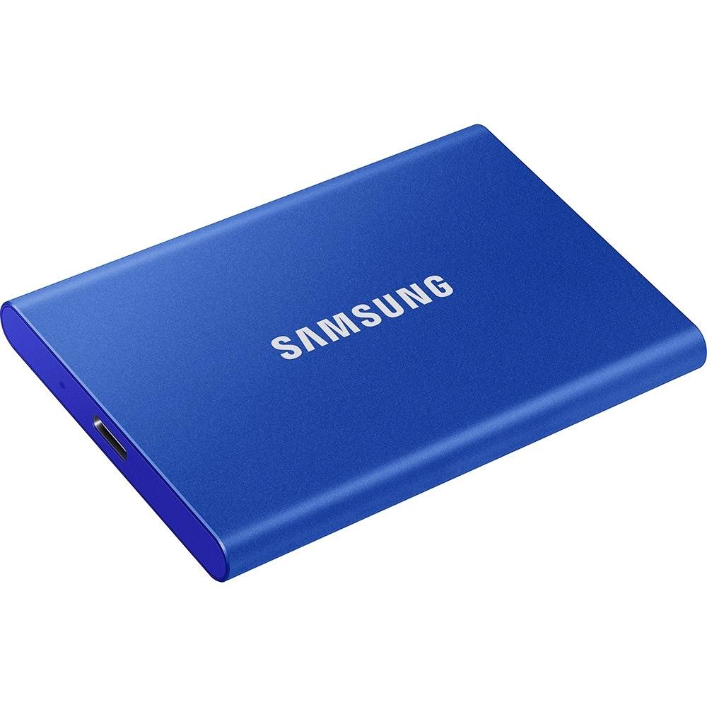 Твердотельный диск 2TB Samsung Т7 Portable MU-PC2T0H, V-NAND, USB 3.2 Gen 2 Type-C  [R/W - 1000/1050 MB/s]/EU