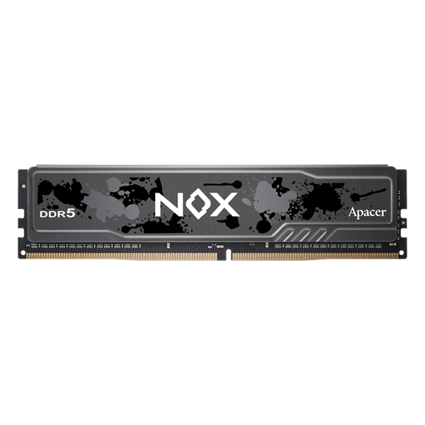 Apacer  DDR5  32GB  6400MHz DIMM NOX Black Gaming Memory CL32 1.4V (Retail) 2048*8  Heat Sink (Retail) 3 years (AH5U32G64C552MBAA-1)