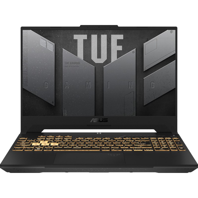 Ноутбук/ ASUS TUF F15 FX507ZC4-HN172 15.6"(1920x1080 (матовый, 144Hz) WVA)/Intel Core i7 12700H(2.3Ghz)/16384Mb/512PCISSDGb/noDVD/Ext:nVidia GeForce RTX3050(4096Mb)/Cam/BT/WiFi/56WHr/war 1y/2.2kg/Mecha Gray/DOS