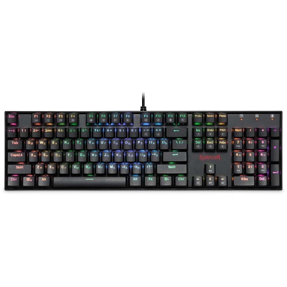 Redragon Клавиатура   Mitra RU [75015] {Механическая, RGB, Full Anti-Ghosting}