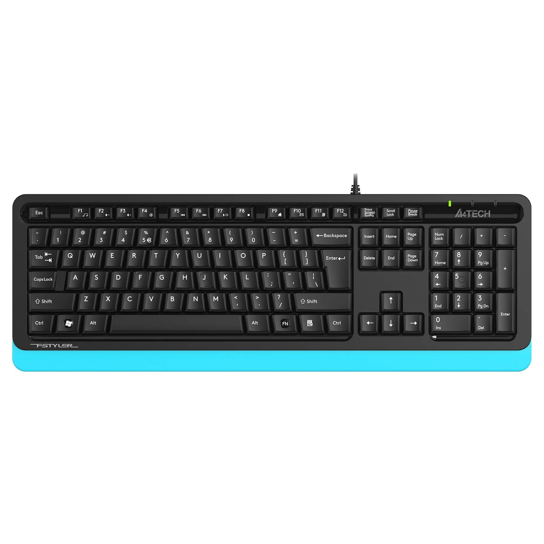 Клавиатура A4Tech Fstyler FKS10 черный/синий USB [1530196]