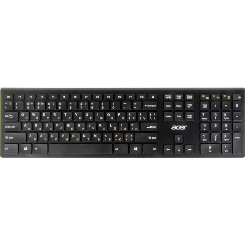 Клавиатура/ Клавиатура беспроводная Acer OKR020 Wireless 2.4G slim Multimedia black