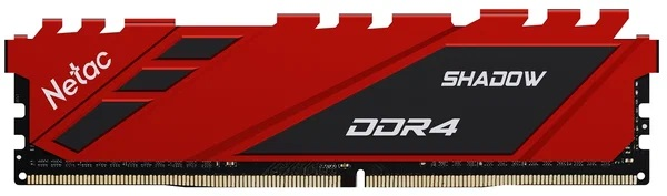 Netac Shadow 16GB DDR4-2666 (PC4-21300) C19 19-19-19-43 1.2V Memory module (DIMM) Red