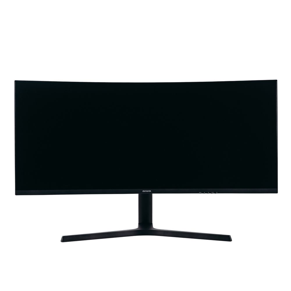 Монитор Aiwa 34" MP340G-Y Black (VA, 3440x1440, 2xHDMI+2xDP, 1 ms, 178°/178°, 300 cd/m, 4000:1, 165Hz, MM, Curved, внешн. БП)