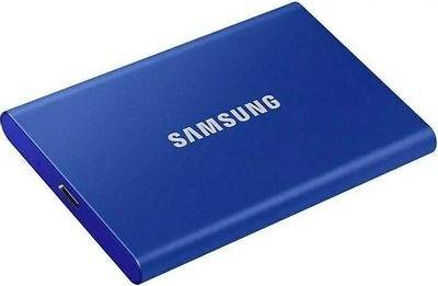 Твердотельный диск 2TB Samsung Т7 Portable MU-PC2T0T, V-NAND, USB 3.2 Gen 2 Type-C  [R/W - 1000/1050 MB/s]/EU