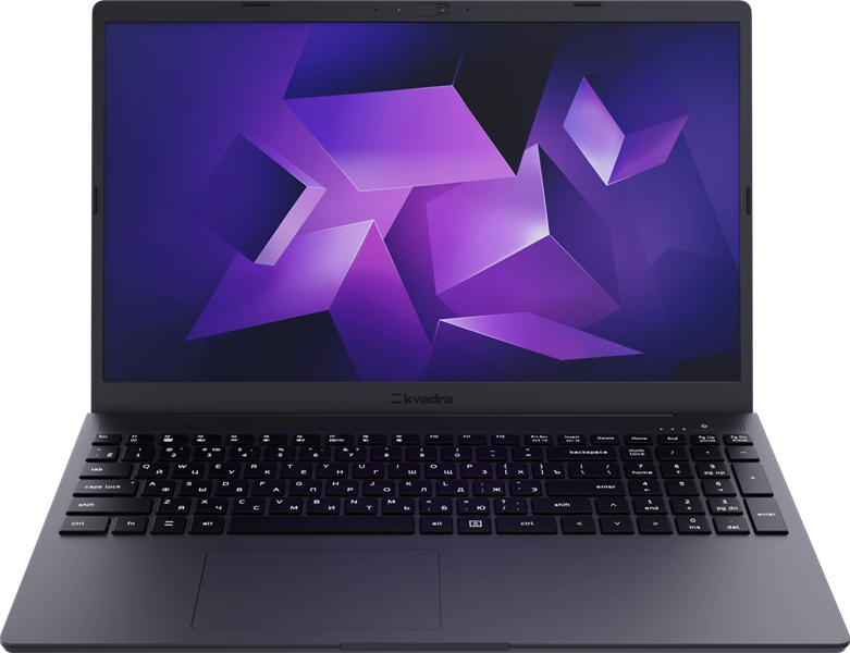KVADRA NAU LE15T Core i5-1235U 1.3GHz,15,6" FHD (1920x1080) IPS,8Gb DDR4-3200(1), 512Gb SSD,55Wh,1.8kg,1YW,FHD Webcam,WiFi/BT, noOS, Графит, МПТ