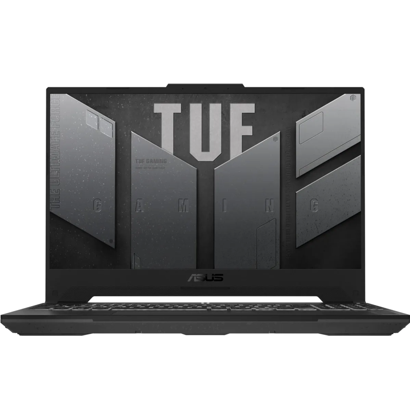 Ноутбук/ ASUS TUF F15 FX507VU-LP290 15.6"(1920x1080 (матовый, 144Hz) WVA)/Intel Core i7 13620H(2.4Ghz)/16384Mb/1024PCISSDGb/noDVD/Ext:nVidia GeForce RTX4050(6144Mb)/Cam/BT/WiFi/90WHr/war 1y/2.2kg/Mecha Gray/DOS