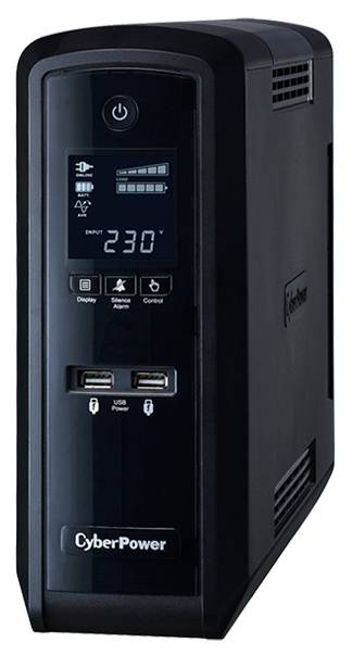 ИБП CyberPower CP1300EPFCLCD Line-interactive 1300VA/780W (Euro x6, RJ11/RJ45, USB-A x2, USB-порт 370x265x100(мм), 9,9кг