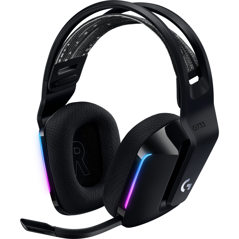 Гарнитура/ Logitech Headset G733 LIGHTSPEED Wireless RGB Gaming BLACK