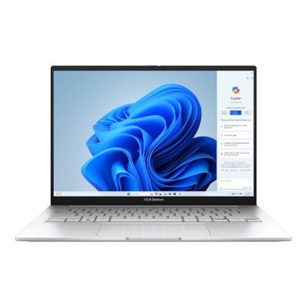 Ноутбук Asus Zenbook 14 OLED UX3405MA-QD488W Core Ultra 7 155H 16Gb SSD1Tb Intel Arc 14" OLED FHD+ (1920x1200) Windows 11 Home silver WiFi BT Cam Bag (90NB11R2-M00SS0)
