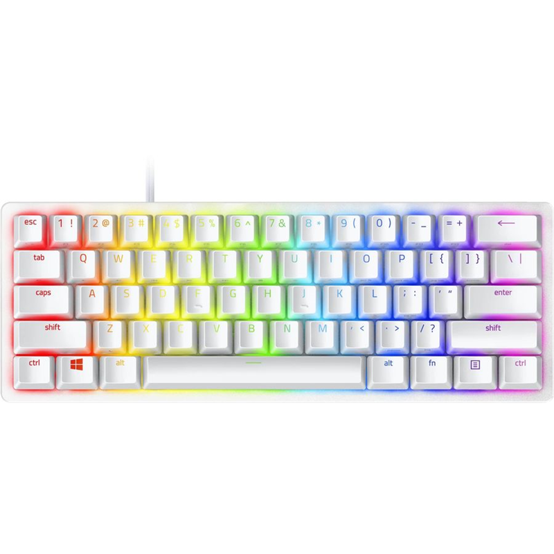 Игровая клавиатура Razer Huntsman Mini - Mercury Ed. (Red Switch) - Russian Layout/ Razer Huntsman Mini - Mercury Ed. (Red Switch) - Gaming keyboard  - Russian Layout