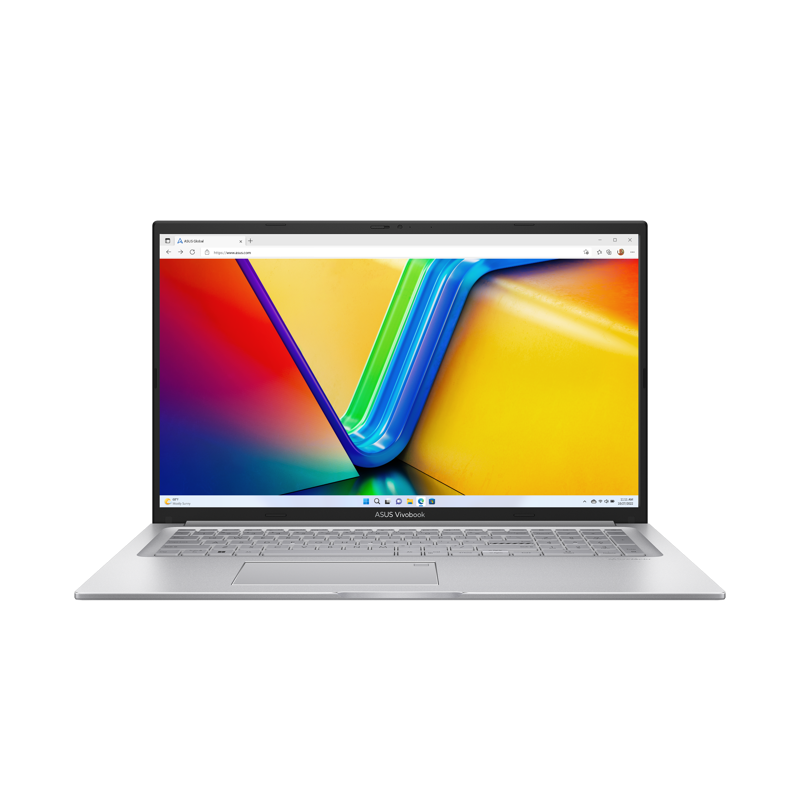 Ноутбук/ ASUS X1704ZA-AU447 17.3"(1920x1080 (матовый) IPS)/Intel Core i3 1215U(1.2Ghz)/16384Mb/512PCISSDGb/noDVD/Int:Intel UHD Graphics/Cam/BT/WiFi/50WHr/war 1y/2.1kg/Cool Silver/DOS