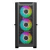 Корпус ACD Fort 279G ATX, Black, USB2.02+USB 3.0+HD audio, RGB FANs: 4 x 14cm, TGlass side cover, SPCC 0,9 mm., 9 слотов для жестких дисков (7+2)