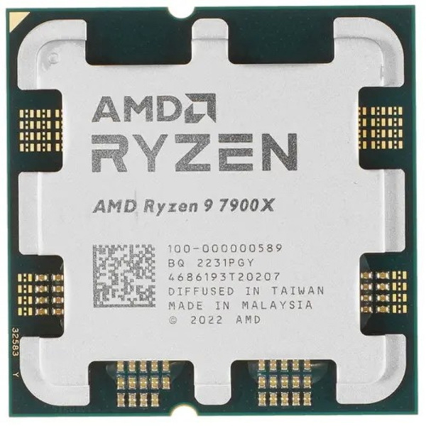 Процессор/ CPU AM5 AMD Ryzen 9 7900X (Raphael, 12C/24T, 4.7/5.6GHz, 64MB, 170W) OEM