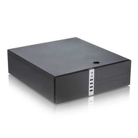 Корпус Foxline FL-203-GT-300 mATX case black, w/PSU TFX 300W 80+ bronze, w/2xUSB2.0+2xUSB3.0, w/pwr cord, w/ 8cm FAN