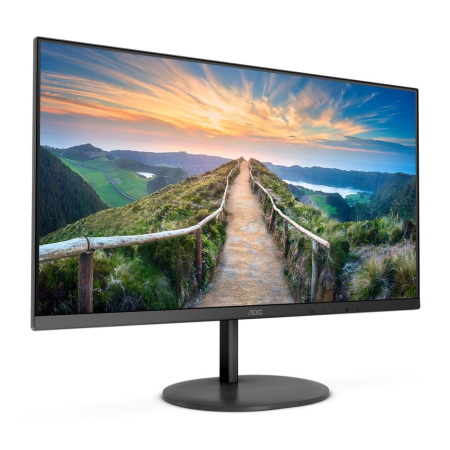 Монитор AOC 27" Q27V4EA Black (IPS, 2560x1440, HDMI+DP, 4 ms, 178°/178°, 250 cd/m, 1000:1 (20M:1), MM) (189880)