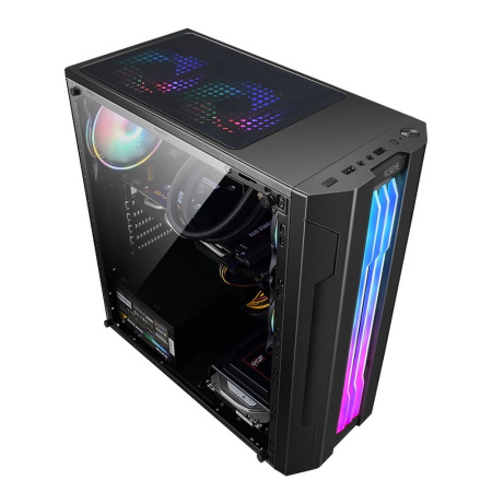 Корпус ALSEYE Auro 3.0-B Mini-ITX/Micro ATX/ATX, USB2.0*2+HD Audio+USB3.0*1, «H.D.D.(3.5»)*2pcs+S.S.D(2.5»)*2pcs, 354*185*413mm»