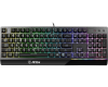 Gaming Keyboard MSI VIGOR GK30, Wired, Mechanical-like plunger switches. 6 zones RGB lighting with several lighting effects.  Anti-ghosting Capability. Water Resistant (spill-proof), Black