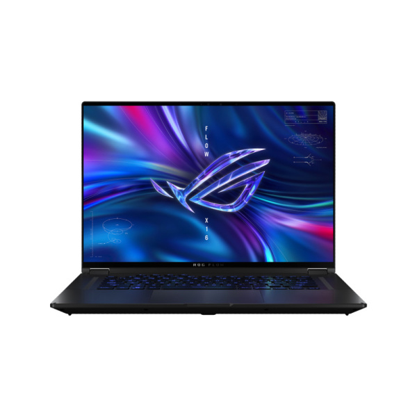 Ноутбук/ ASUS ROG Flow X16 GV601VV-NF055 16"(2560x1600 mini LED)/Touch/Intel Core i9 13900H(2.6Ghz)/16384Mb/1024PCISSDGb/noDVD/Ext:nVidia GeForce RTX4060(8192Mb)/Cam/BT/WiFi/90WHr/war 1y/2kg/Off Black/DOS + +стилус
