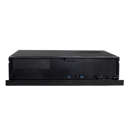 Корпус Silverstone SST-ML04B ML04B (USB 3.0) Milo Slim HTPC Micro ATX Silent Computer Case, lockable, black