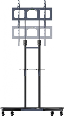 Стойка для телевизора Cactus CS-ST31 черный 37"-75" макс.81.6кг напольный мобильный