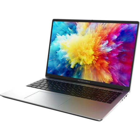 Ноутбук/ Maibenben M653 16"(1920x1200 (матовый) IPS)/AMD Ryzen 3 5400U(2.6Ghz)/8192Mb/512PCISSDGb/Int:AMD Radeon/Cam/BT/WiFi/45.6WHr/war 1y/1.79kg/Silver/Linux + Screen 60Hz, 300nits, 16:10
