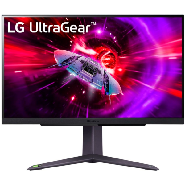 Монитор LG LCD 27GR75Q-B/ LG UltraGear 27GR75Q-B 27" IPS monitor, 2560x1440, 300cd/m2, 16:9, 1ms (GtG at Faster), HDMIx2, DP, Audio out, 165Hz, 178/178, внешний БП, FreeSync Premium, HDR 10, HAS, VESA (100x100 мм)