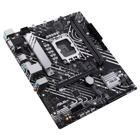 ASUS PRIME H610M-A-CSM (Socket 1700, mATX, 2xDDR5(96GB), VGA/DP/HDMI, 1xPCIe 4.0x16/1xPCIe 3.0, 1xLAN, 4xSATA 6Gb/s, 2xM.2, 1xM.2 E key, 2xUSB 3.2, 2xUSB 2.0, 2xPS/2)