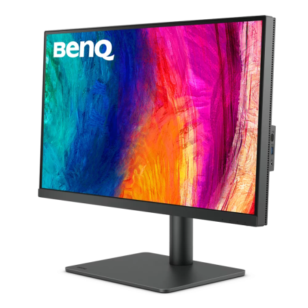 Мониторы/ Benq PD2705U 27'', 3840x2160, IPS,  60Hz, 1200:1, 350cd, 5ms, HDMI, DP; 3*USB 3.0, USB C*65W, Thunderbolt 3, Speakers, Height adj 110, Pivot, 100% sRGB, Flicker-free;Low Blue Light, Calibration Report, 3Y, Grey