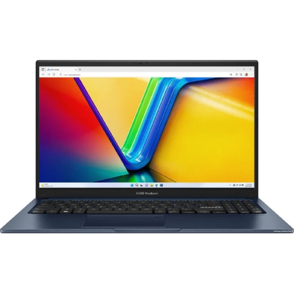 Ноутбук/ ASUS X1504VA-BQ003 15.6"(1920x1080 (матовый) IPS)/Intel Core i5 1335U(1.3Ghz)/16384Mb/512PCISSDGb/noDVD/Int:Intel Iris Xe Graphics/Cam/BT/WiFi/42WHr/war 1y/1.7kg/Quiet Blue/DOS