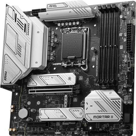 Материнская плата MSI MAG B760M MORTAR II Soc-1700 Intel B760 4xDDR5 mATX AC`97 8ch(7.1) 2.5Gg+HDMI+DP