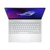 Ноутбук/ ASUS ROG Zephyrus G14 GA403UU-QS080 14"(2880x1800 OLED 120Hz)/AMD Ryzen 7 8845HS(3.8Ghz)/16384Mb/1024PCISSDGb/noDVD/Ext:nVidia GeForce RTX4050(6144Mb)/Cam/BT/WiFi/73WHr/war 1y/1.5kg/Platinum White/DOS