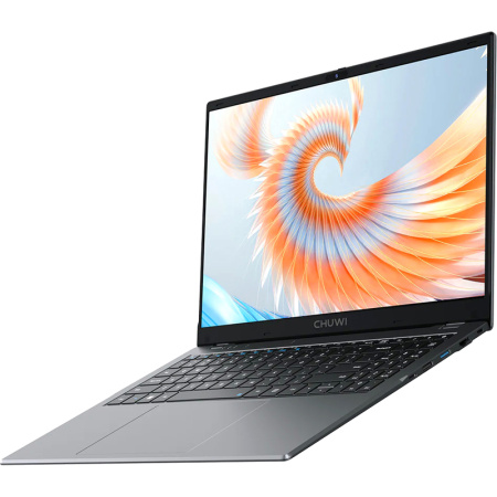 Ноутбук/ CHUWI HeroBook Plus 15.6"(1920x1080 (матовый) IPS)/Intel Celeron N4020(1.1Ghz)/8192Mb/256SSDGb/noDVD/Int:Intel UHD Graphics 600/Cam/BT/WiFi/war 1y/Grey/Win11Home + мышь