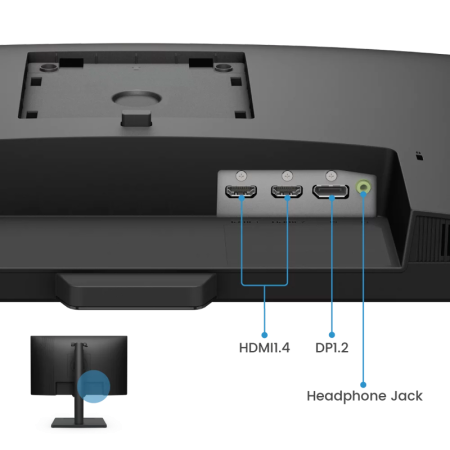 Мониторы/ Benq GW2490T 23.8'', 1920x1080, IPS,  100Hz, 20M:1, 250cd, 5ms, 2*HDMI, DP, Speakers, Height adj 140, Pivot, Flicker-free;Low Blue Light, 3Y, Black