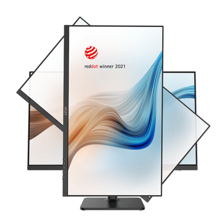 Монитор MSI Modern MD272XP 27" Black (IPS, 1920x1080, HDMI+DP+Type C, USB Hub, 1 ms, 178°/178°, 300 cd/m, 1000:1 (100M:1), 100Hz, MM, Pivot)