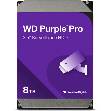 Жесткий диск WD SATA-III 8Tb Purple Pro (7200rpm) 256Mb 3.5" (WD8002PURP)