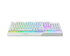 Gaming Keyboard MSI VIGOR GK30, Wired, Mechanical-like plunger switches. 6 zones RGB lighting with several lighting effects.  Anti-ghosting Capability. Water Resistant (spill-proof), White