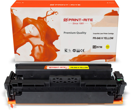 Картридж лазерный Print-Rite TFC454YPU1J PR-046 H YELLOW 046 H Yellow желтый (5000стр.) для Canon LBP 653Cdw/654Cx/MF732Cdw/734Cdw/735Cx