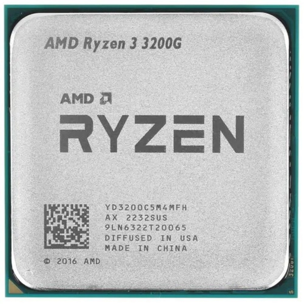 Процессор/ APU AM4 AMD Ryzen 3 3200G (Picasso, 4C/4T, 3.6/4GHz, 4MB, 65W, Radeon Vega 8) OEM