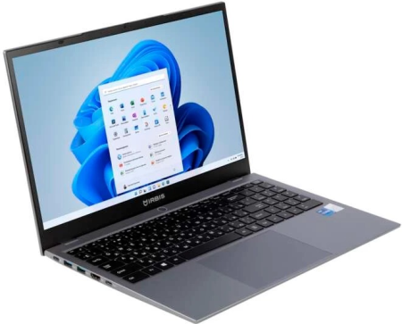 IRBIS 15NBP3513 15.6" FHD (1920x1080) IPS 300cd,Core i5-1335U,16Gb DDR4-3200(1),512Gb SSD,Wi-Fi 6+BT 5,76Wh,Metal case,Kbd Backlit,FPS,TPM 2.0,1.77kg,Grey,3y warranty,no OS