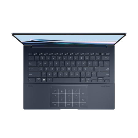 Ноутбук/ ASUS UX3405MA-QD489 14"(1920x1200 OLED 16:10)/Intel Core Ultra 5 125H(1.2Ghz)/16384Mb/1024SSDGb/noDVD/Int:Intel Arc graphics/Cam/BT/WiFi/75WHr/war 1y/1.22kg/Ponder Blue/DOS + NumberPad; алюм корп; +чехол; +USB-RJ45 кабель