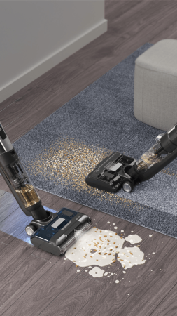 Пылесос вертикальный с функцией влажной уборки Jimmy Cordless Vacuum&Washer HW9 Pro Black+Silver с адаптером модели ZD24W342060EU