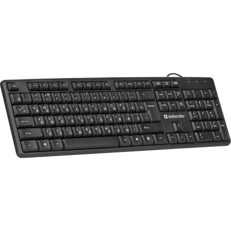 Defender Проводная клавиатура Element HB-520 USB RU,черный,полноразмерная USB