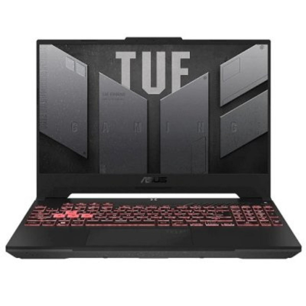 Ноутбук/ ASUS TUF F15 FX507ZC4-HN143 15.6"(1920x1080 (матовый, 144Hz) IPS)/Intel Core i5 12500H(2.5Ghz)/16384Mb/512PCISSDGb/noDVD/Ext:nVidia GeForce RTX3050(4096Mb)/Cam/BT/WiFi/56WHr/war 1y/2.2kg/Mecha Gray/DOS