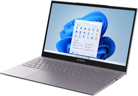 IRBIS 15N 15.6" FHD (1920x1080) IPS AG,Core i5-1235U,16Gb DDR4-3200(2),512Gb SSD NVMe,Wi-Fi 6+BT 5,5300mAh,Metal Case,Kbd Bl,Type-C Charger,1.77kg,Grey,3y,Win11Pro
