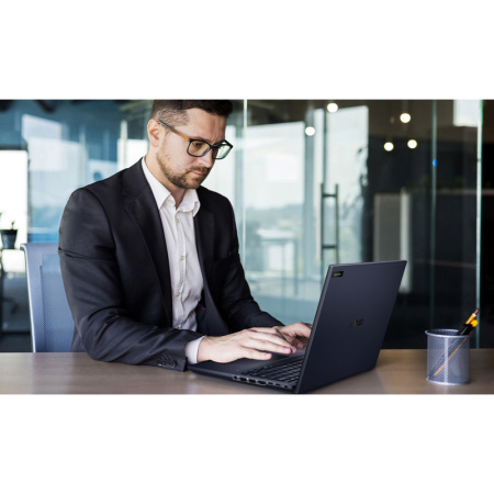 Ноутбук/ ASUS B5404CMA-QN0396 14"(2560x1600 (матовый) WVA)/Intel Core Ultra 5 125U(1.3Ghz)/16384Mb/512PCISSDGb/noDVD/Int:shared/Cam/BT/WiFi/63WHr/war 1y/1.34kg/Star Black/DOS + магн-алюм корп
